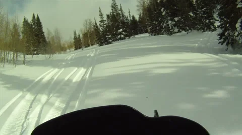 Snowmobile boondock HD 02 Stock Footage 1027163