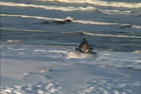  Snowmobile Canada Stock Footage 467242