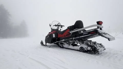Snowmobile Stock Footage 232082709