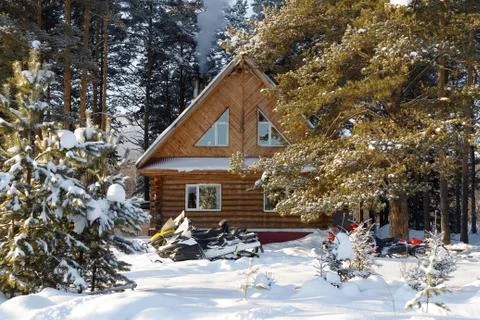 Snowmobile at home Stock Photos