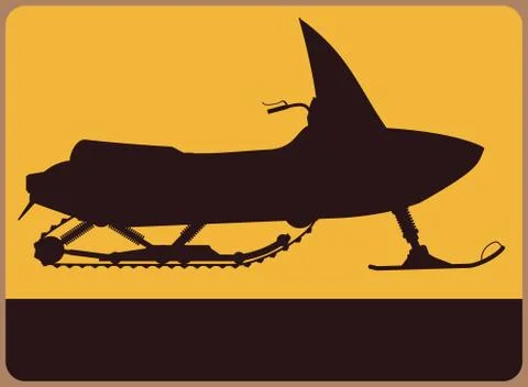 Snowmobile Stock Illustration