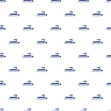 Snowmobile pattern creating a seamless background design Illustrazione stock