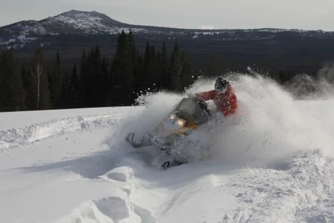 Snowmobile Stock Photos