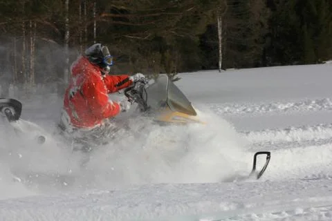 Snowmobile Stock Photos