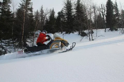 Snowmobile Stock Photos