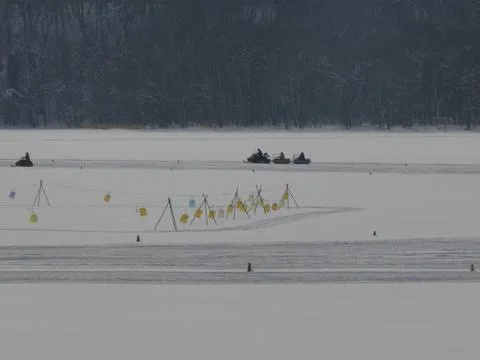 Snowmobile 库存照片