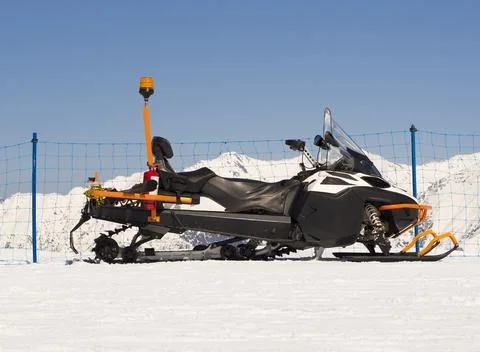 Snowmobile 스톡 사진
