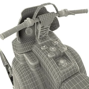 Snowmobile Ski-doo Tundra 3D Model