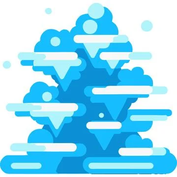 Snowpile Winter Thick Cold White Snowangel Stock Illustration