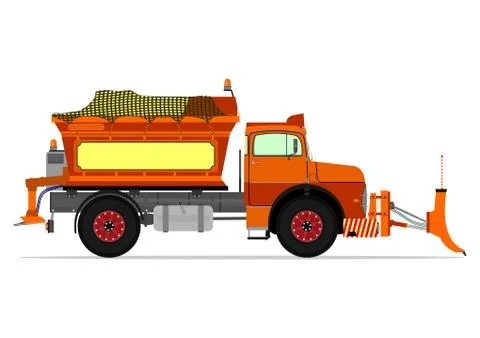 Snowplow Stock Illustration