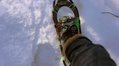Snowshoeing Stock Footage 149690640