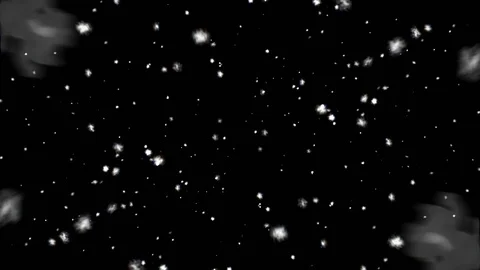Snow,snowflakes, rendered animation of snowing , Falling snowflakes Stock Footage 97952296