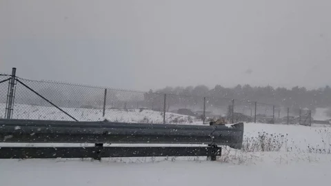 Snowstorm 19 - Highway Stock Footage 102014782