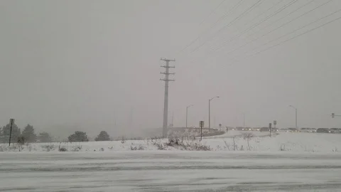 Snowstorm 23 - Highway Stock-Footage 102014732