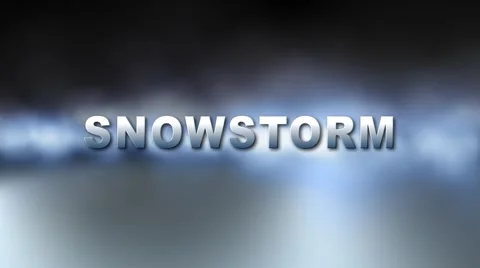 SNOWSTORM ALERT w Alpha Stock Footage 943403
