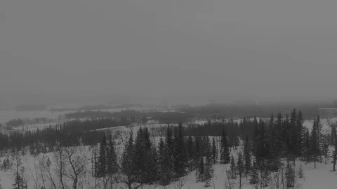 Snowstorm arround Tromso Stock Footage 106924787