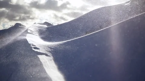 Snowstorm. cold winter wind Stock Footage 72492724