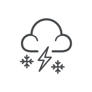 Snowstorm concept Stock Illustration