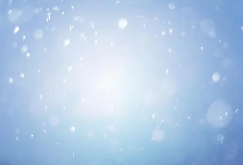 Snowstorm in the evening Stock Photos