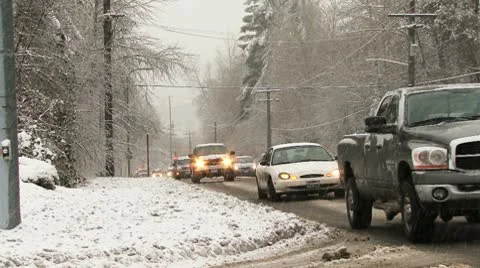 Snowstorm Stock Footage 10710751