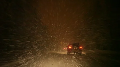 Snowstorm Stock Footage 10846529