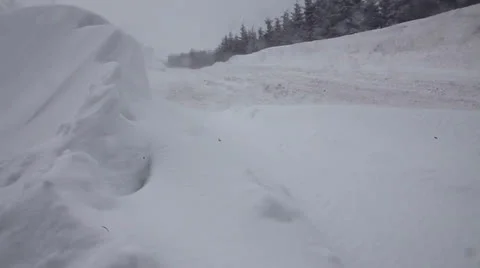 Snowstorm Stockbeeldmateriaal 25427085