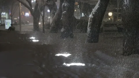 Snowstorm Stock Footage 86447657