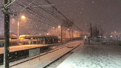 Snowstorm in Istanbul 스톡 동영상 81546331