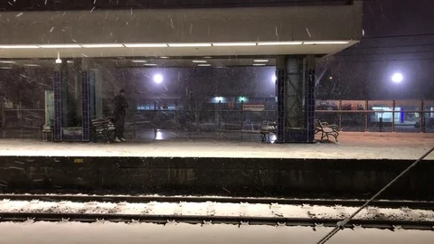 Snowstorm in Istanbul 스톡 동영상 81546513