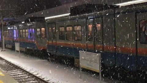 Snowstorm in Istanbul 스톡 동영상 81546597