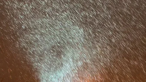 A snowstorm in the lantern light Video stock 227140368