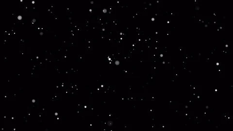 Snowstorm texture. Bokeh lights on black background, shot of flying snowfla.. Stock Illustration