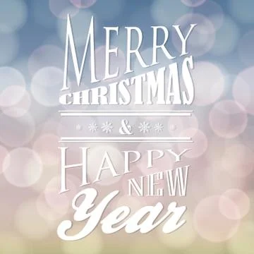 Snowy abstract new year template Stock Illustration