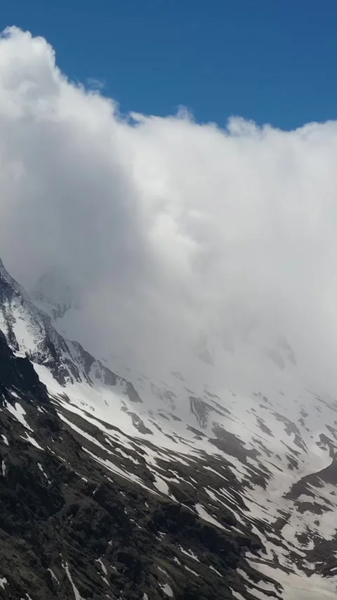 Snowy Alpine Mountain Stock Footage 288014425