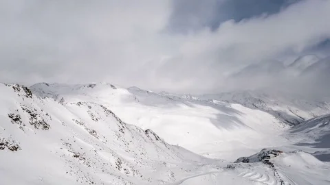 Snowy Alps Time Lapse Stock Footage 70571647