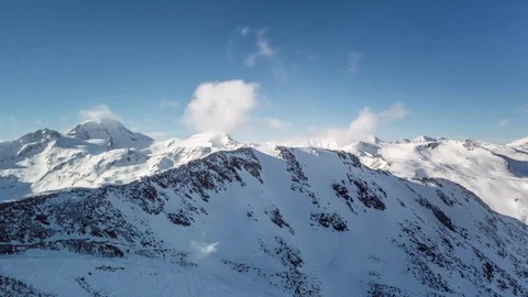 Snowy Alps Time Lapse Stock Footage 70572291
