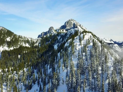 Snowy Backcountry Basin Video stock 73685662