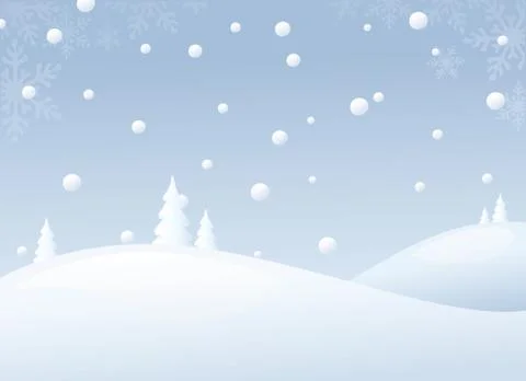 Snowy backdrop Stock Illustration