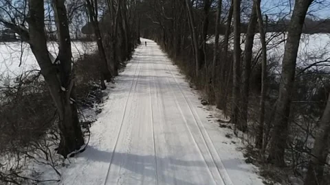 A snowy, beautiful winter scene but cold looking, in south central Kentucky Stock-Footage 342085385