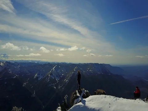 Snowy Cascades Video stock 74070150