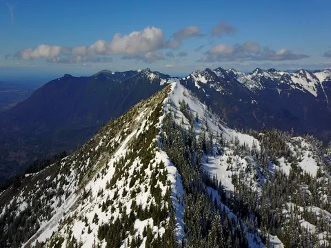 Snowy Cascades Stock Footage