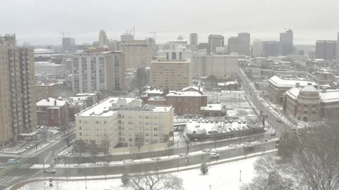 Snowy City Stock Footage 164573941