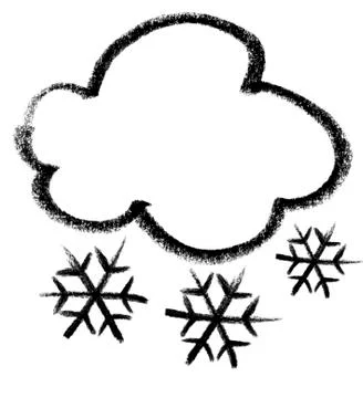 Snowy cloud icon 스톡 일러스트