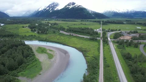 Snowy Cloudy Mountains Video stock 217831228