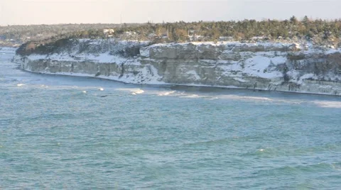 Snowy Coastline Stock Footage 953848