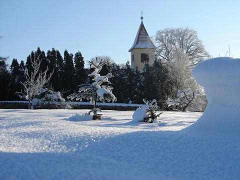 Snowy countryside Stock Photos