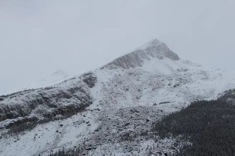 Snowy Covered Mountain Stock Photos