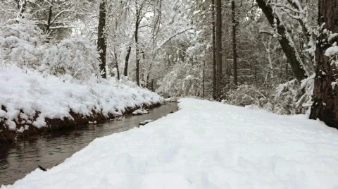 Snowy Creek 2 Stock Footage 625895