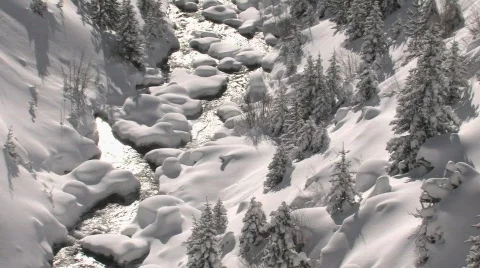 Snowy Creek 스톡 동영상 153201