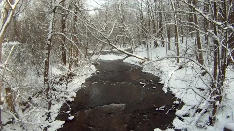 Snowy Creek Stock Footage 46716340